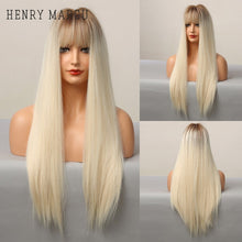 Load image into Gallery viewer, Long natural wave bangs cosplay wig
