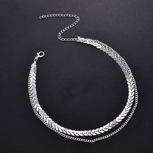 Load image into Gallery viewer, Elegant V Sequin Double Necklace
