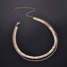 Load image into Gallery viewer, Elegant V Sequin Double Necklace
