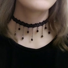 Загрузить изображение в средство просмотра галереи, Black leather velvet collar
