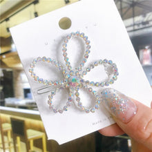 Load image into Gallery viewer, Crystal Big Flower Hairpin
