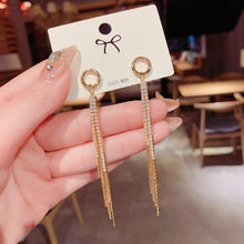 Load image into Gallery viewer, Vintage Bar Tassel Pendant Earrings
