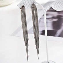Load image into Gallery viewer, Vintage Bar Tassel Pendant Earrings
