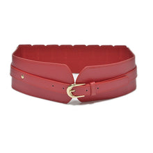 Загрузить изображение в средство просмотра галереи, Elastic retro buckle cowhide wide pin buckle belt

