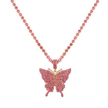 Загрузить изображение в средство просмотра галереи, Butterfly Pendant Crystal Necklace
