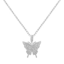 Загрузить изображение в средство просмотра галереи, Butterfly Pendant Crystal Necklace

