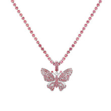 Загрузить изображение в средство просмотра галереи, Butterfly Pendant Crystal Necklace
