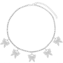 Загрузить изображение в средство просмотра галереи, Butterfly Pendant Crystal Necklace
