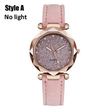 Load image into Gallery viewer, Romantic starry sky luminous watch
