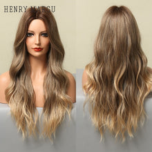 Load image into Gallery viewer, Long natural wave bangs cosplay wig
