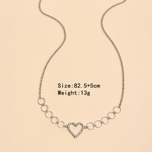 Загрузить изображение в средство просмотра галереи, Rhinestone heart-shaped waist chain
