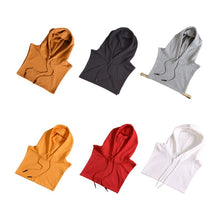 Load image into Gallery viewer, Detachable Dickey Fake Collar Drawstring Hooded Half Shirt
