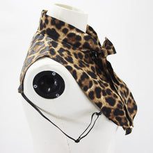 Загрузить изображение в средство просмотра галереи, Leopard print bust shirt with detachable bow
