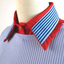 Load image into Gallery viewer, Women's heart-shaped embroidered chiffon fake blouse
