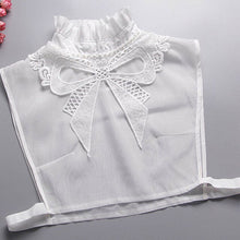 Load image into Gallery viewer, Women's heart-shaped embroidered chiffon fake blouse
