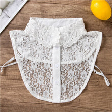 Load image into Gallery viewer, Women's heart-shaped embroidered chiffon fake blouse
