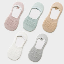 Загрузить изображение в средство просмотра галереи, 5 pairs of cotton silicone non-slip slippers socks
