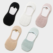 Загрузить изображение в средство просмотра галереи, 5 pairs of cotton silicone non-slip slippers socks
