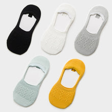 Загрузить изображение в средство просмотра галереи, 5 pairs of cotton silicone non-slip slippers socks
