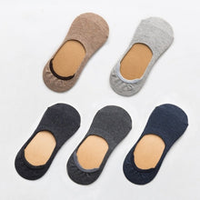 Загрузить изображение в средство просмотра галереи, 5 pairs of cotton silicone non-slip slippers socks

