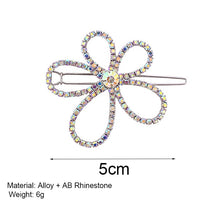 Load image into Gallery viewer, Crystal Big Flower Hairpin
